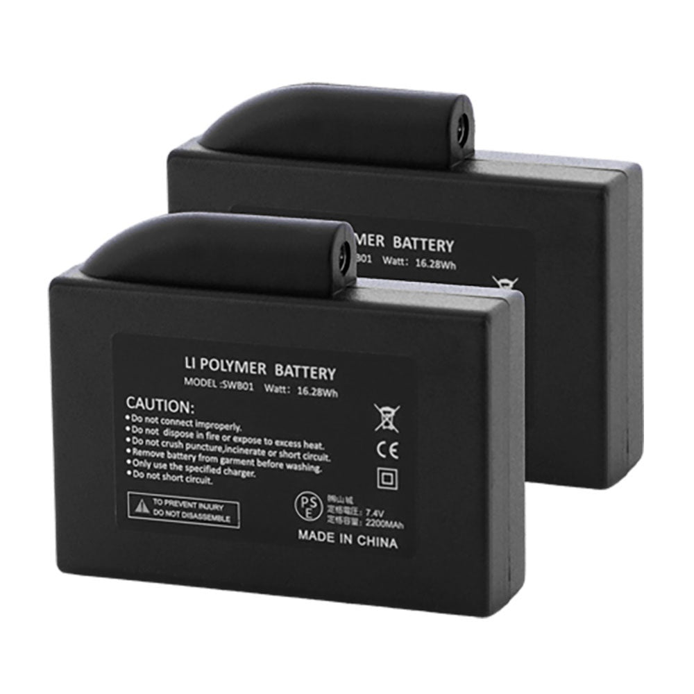 FXR Replacement Batteries Black 240860-1000-02