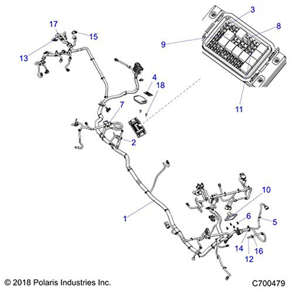 Polaris HVAC Chassis Harness 2415016