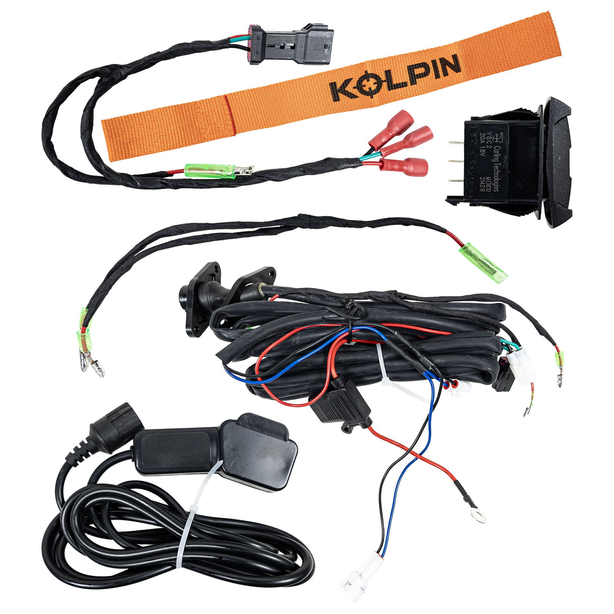 Kolpin 26-3025 Quick-Mount Winch 3500 LB Synthetic Rope for Polaris Ranger