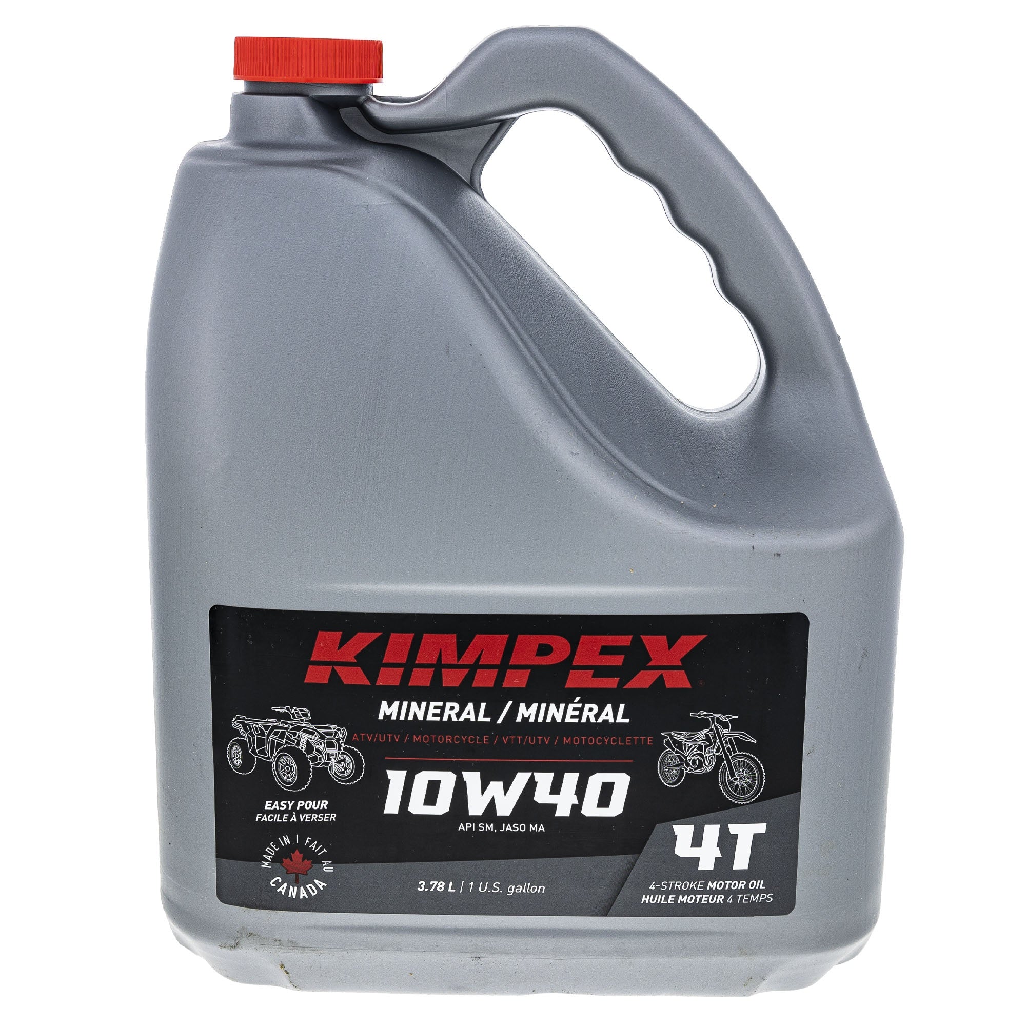Kimpex 260610 4-M 10W40 Moto/Atv Engine Oil|3.78L Mnral