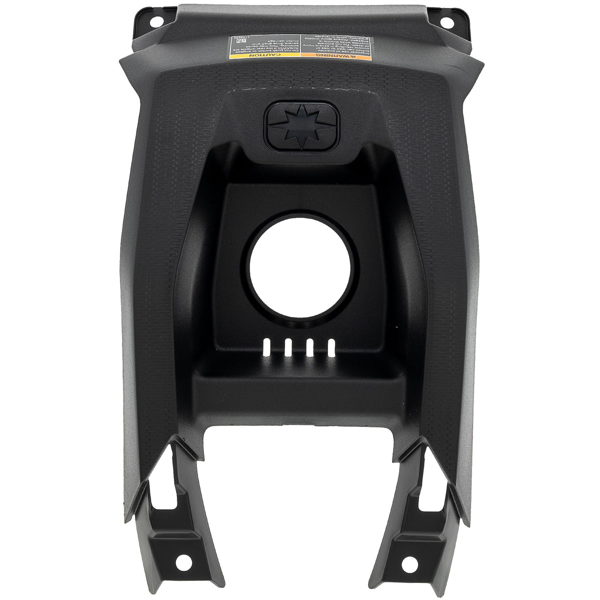 Polaris Gloss Black Rear Center Cover 2638360-070 alternate view