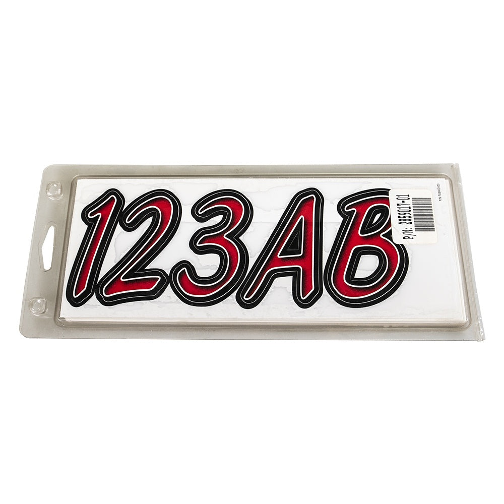 Polaris Red Registration Number Kit 2859017-01