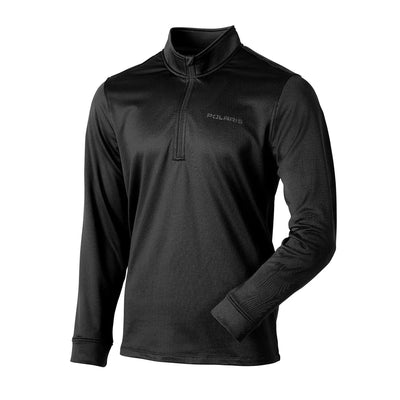 Polaris Black Mens Tech Quarter Zip