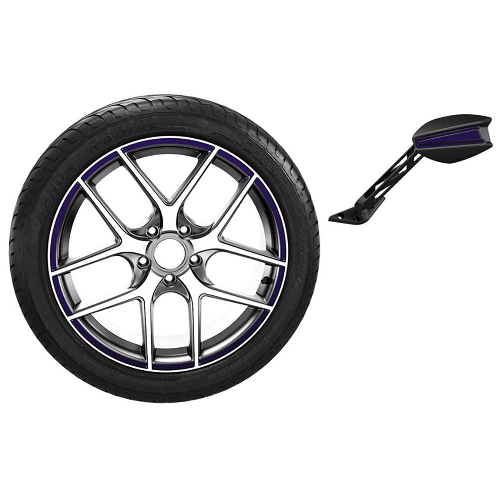 Slingshot Navy Blue Rim Mirror Accent Decal Kit 2881817-727