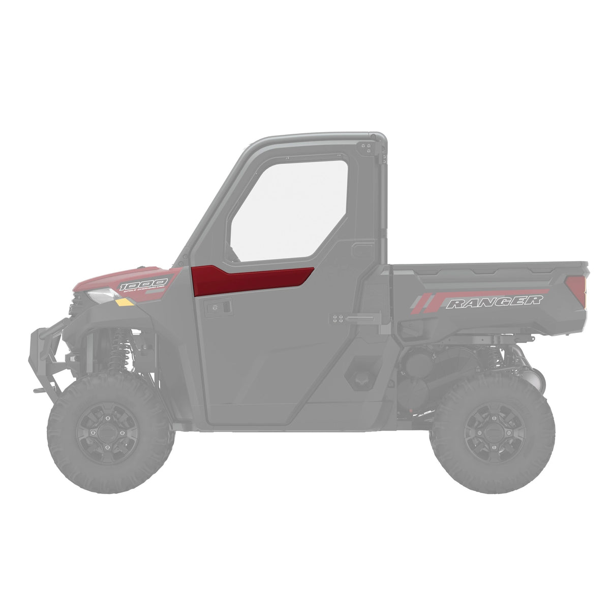 Polaris Matte Sunset Red Front Door Accent Panel 2882870-669 alternate view