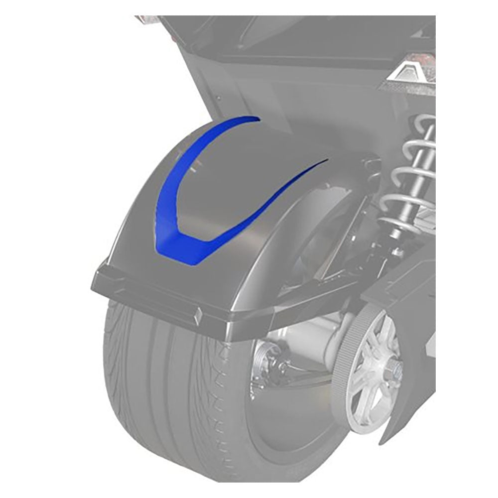 Slingshot Blue Fire Rear Fender 305mm Decal 2883281-620 alternate view
