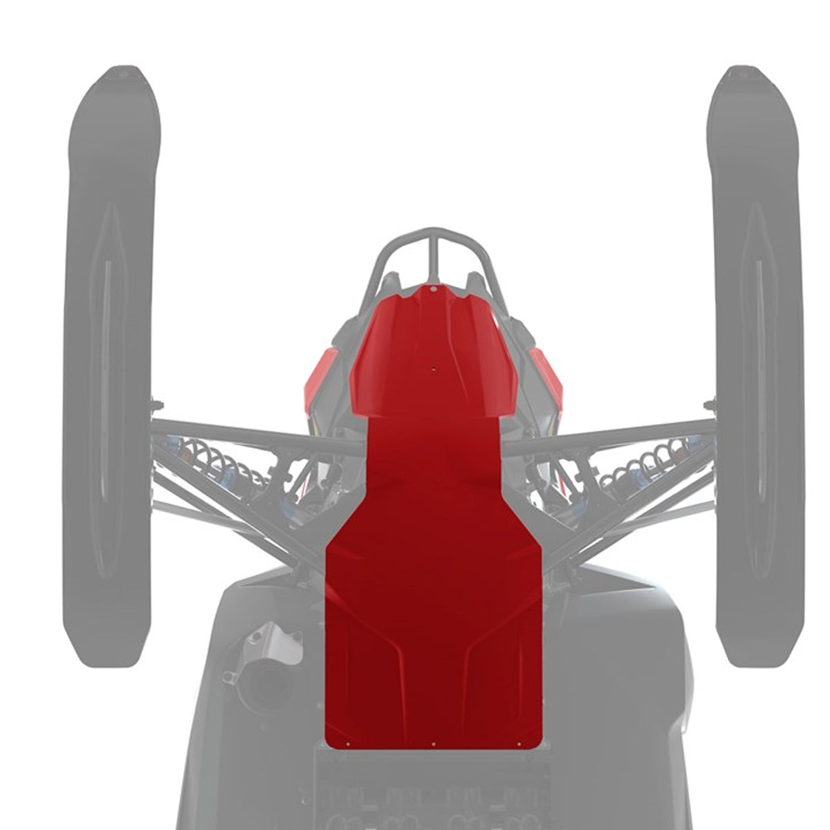 Polaris Indy Red Sentry Skid Plate 2884816-293 alternate view