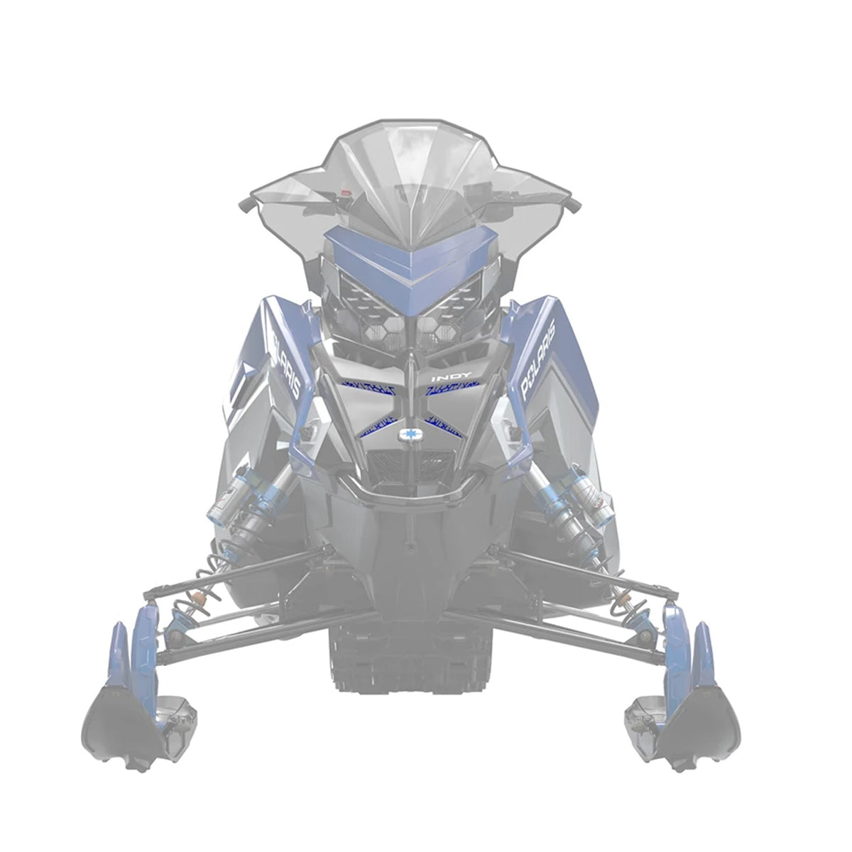 Polaris Blue Metallic Matryx Grill Inserts 2884979-751 alternate view