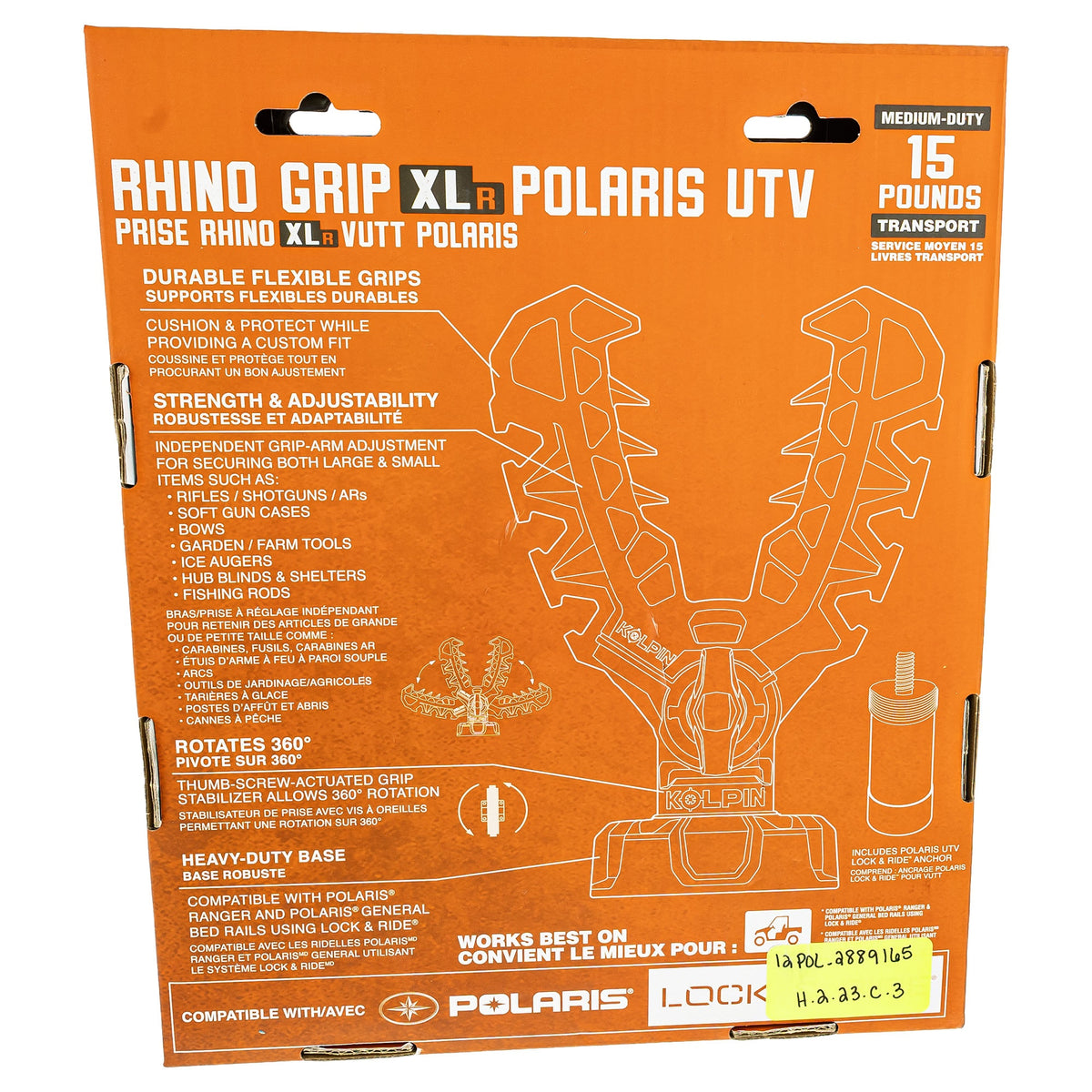 Polaris Kolpin Lock & Ride XL Rhino Grips 2889165 RZR XP 900 RZR XP 4