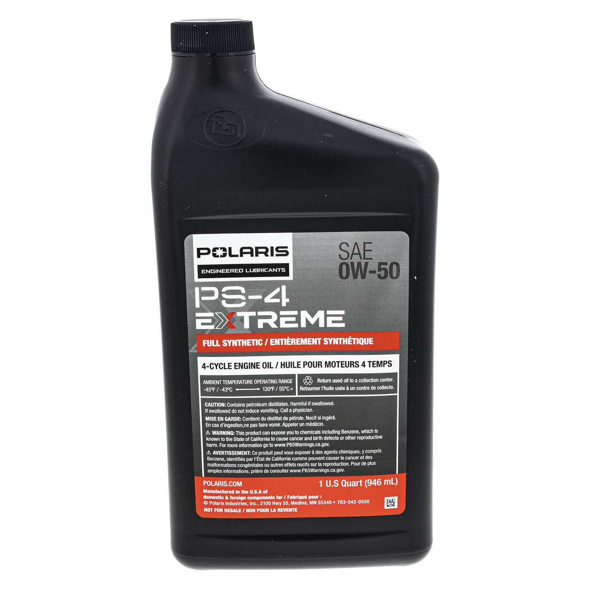 Polaris PS-4 Extreme Full Synethic Oil Change Kit 0W-50 2890058 alternate view