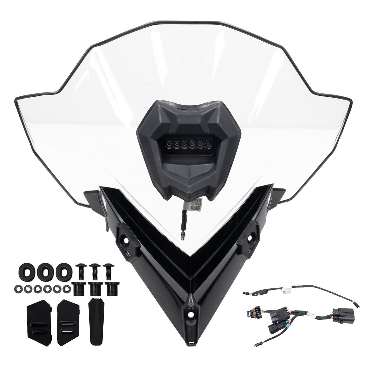 Polaris Tall Windshield with Integrated Auxiliary Light 2890510