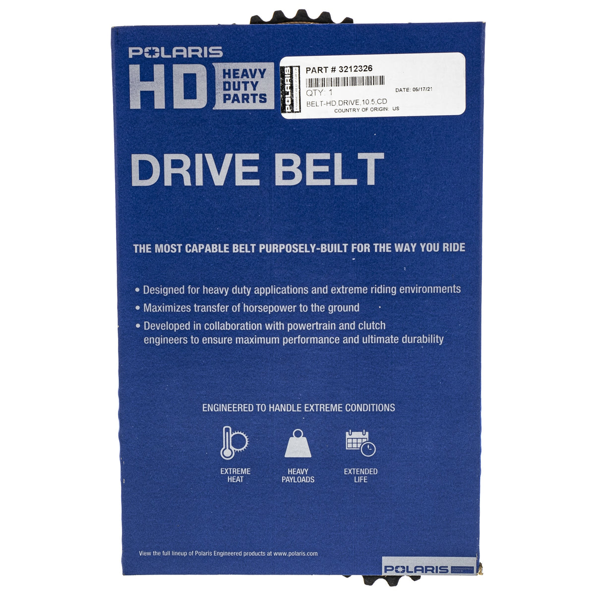 Polaris Heavy Duty Drive Belt 3212326