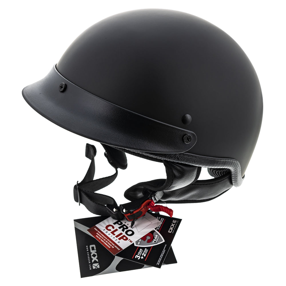 CKX Matte Black Bullet Half Helmet
