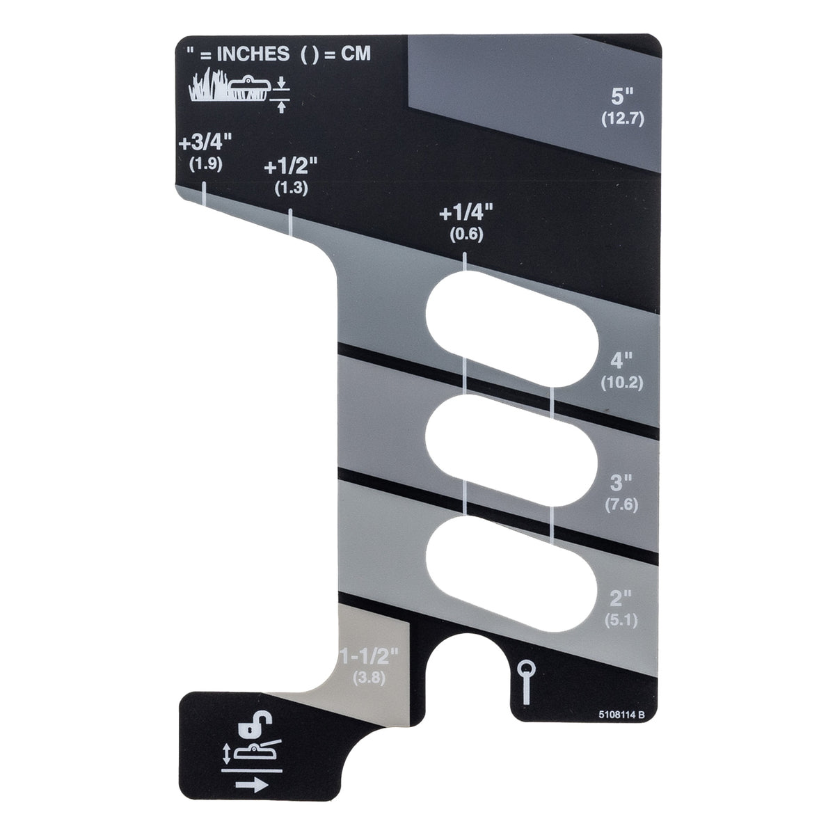 Ferris 5108114FS Briggs & Stratton/Ferris Cutting Height Decal [#5108114FS ]