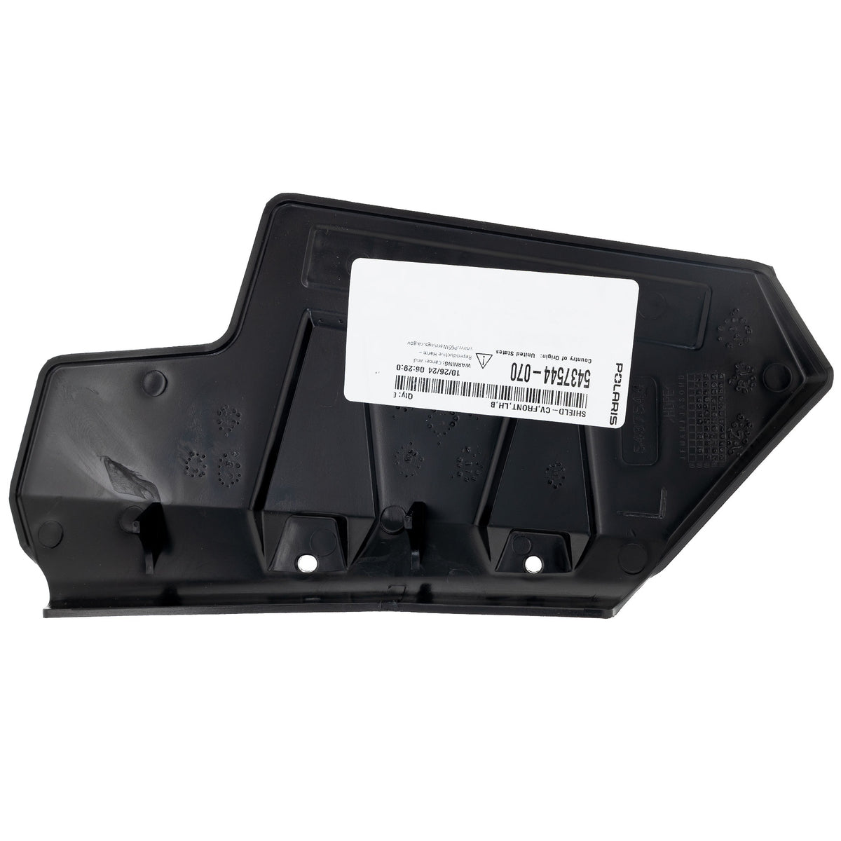 Polaris Black Front Left Hand CV Shield 5437544-070 alternate view