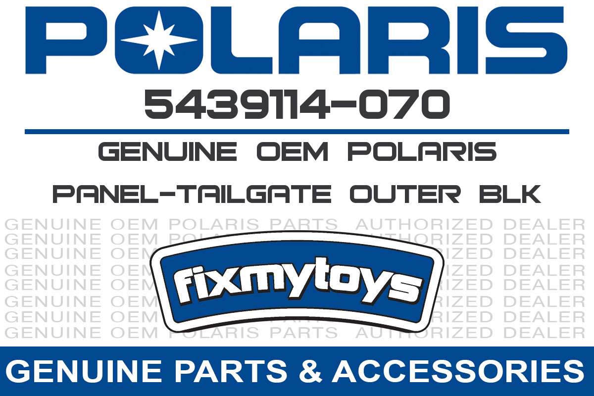 Polaris Black Outer Tailgate Panel 5439114-070