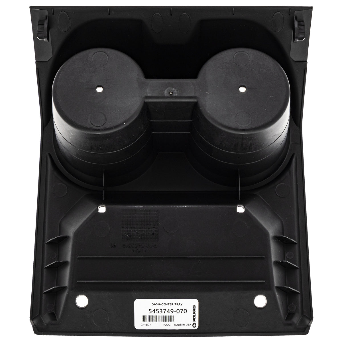 Polaris Gloss Black Center Tray Dish 5453749-070 alternate view