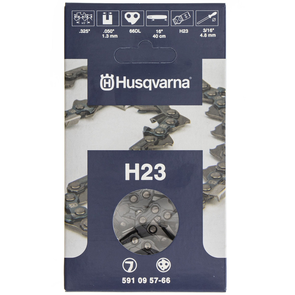 Husqvarna 591095766 16" Chainsaw Chain 501840866 608100158