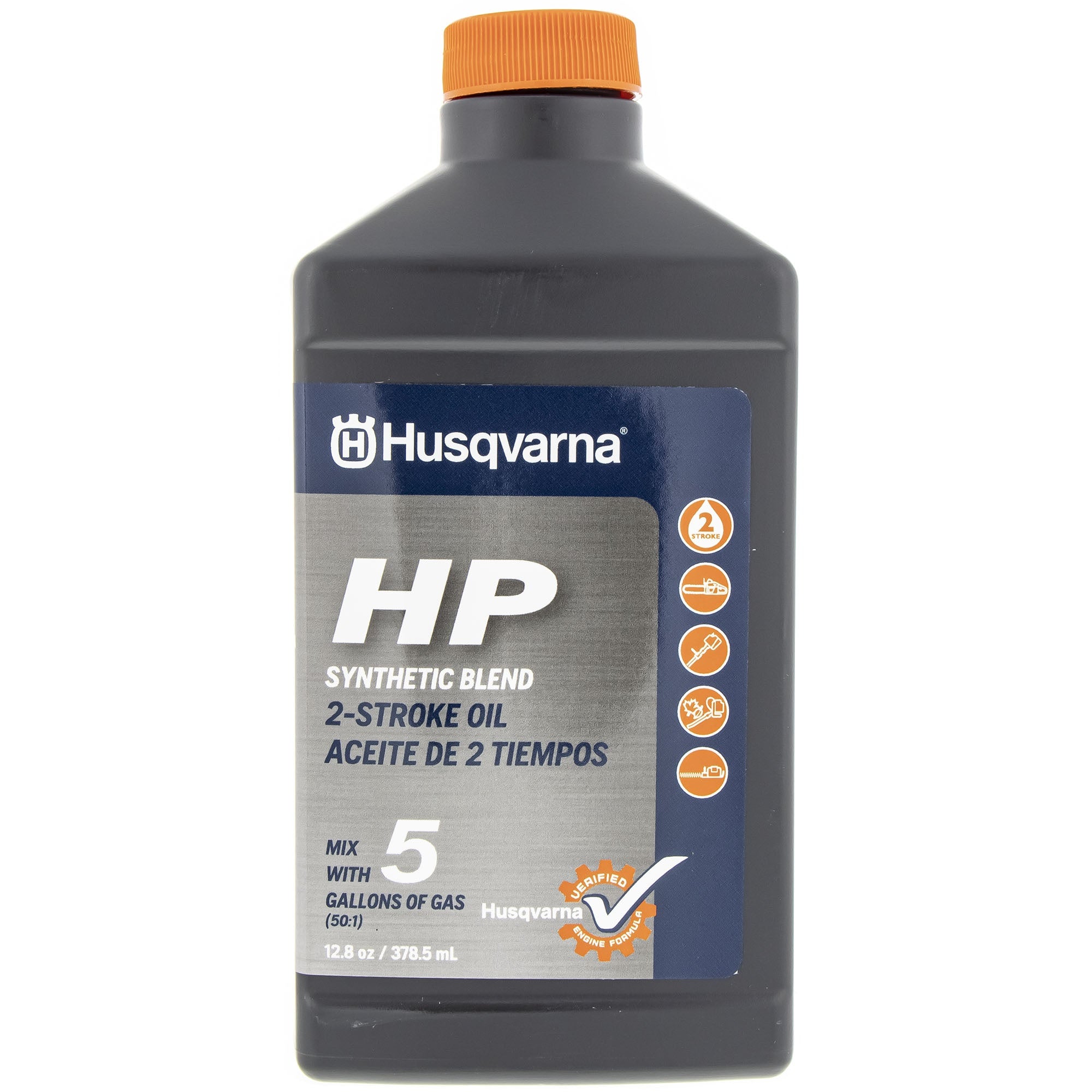 Husqvarna 5HP 2-Stroke HP Engine Oil 12.8oz Bottle High Performance 50:1