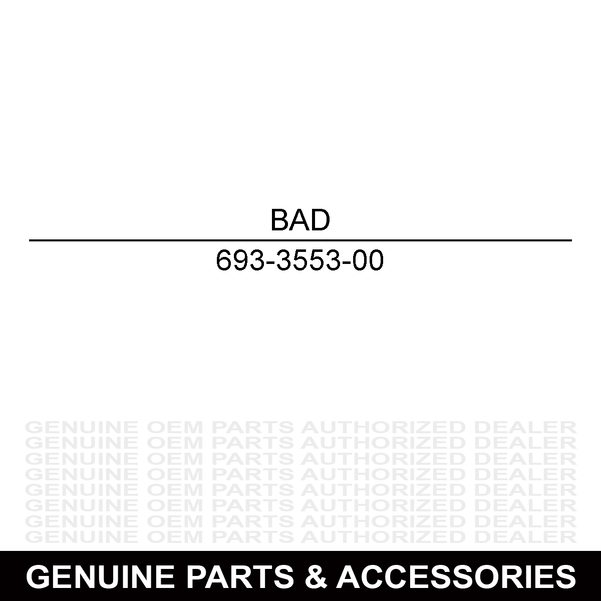 Bad Dawg Accessories 1.75" Universal Mirror 693-3553-00