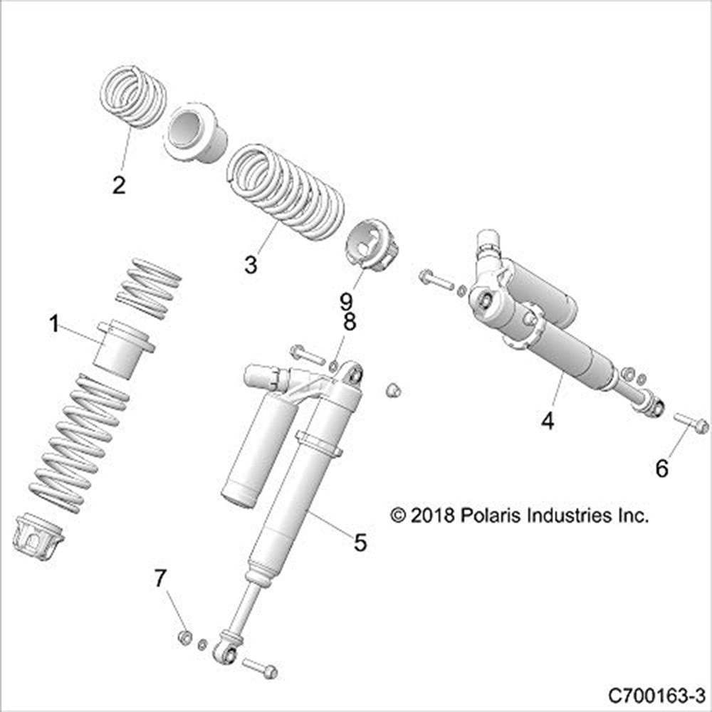 Polaris Front Right Shock 7045244