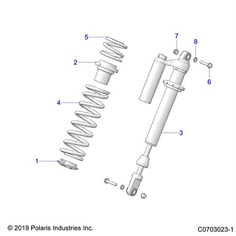 Polaris Front Left Hand Shock 7045427
