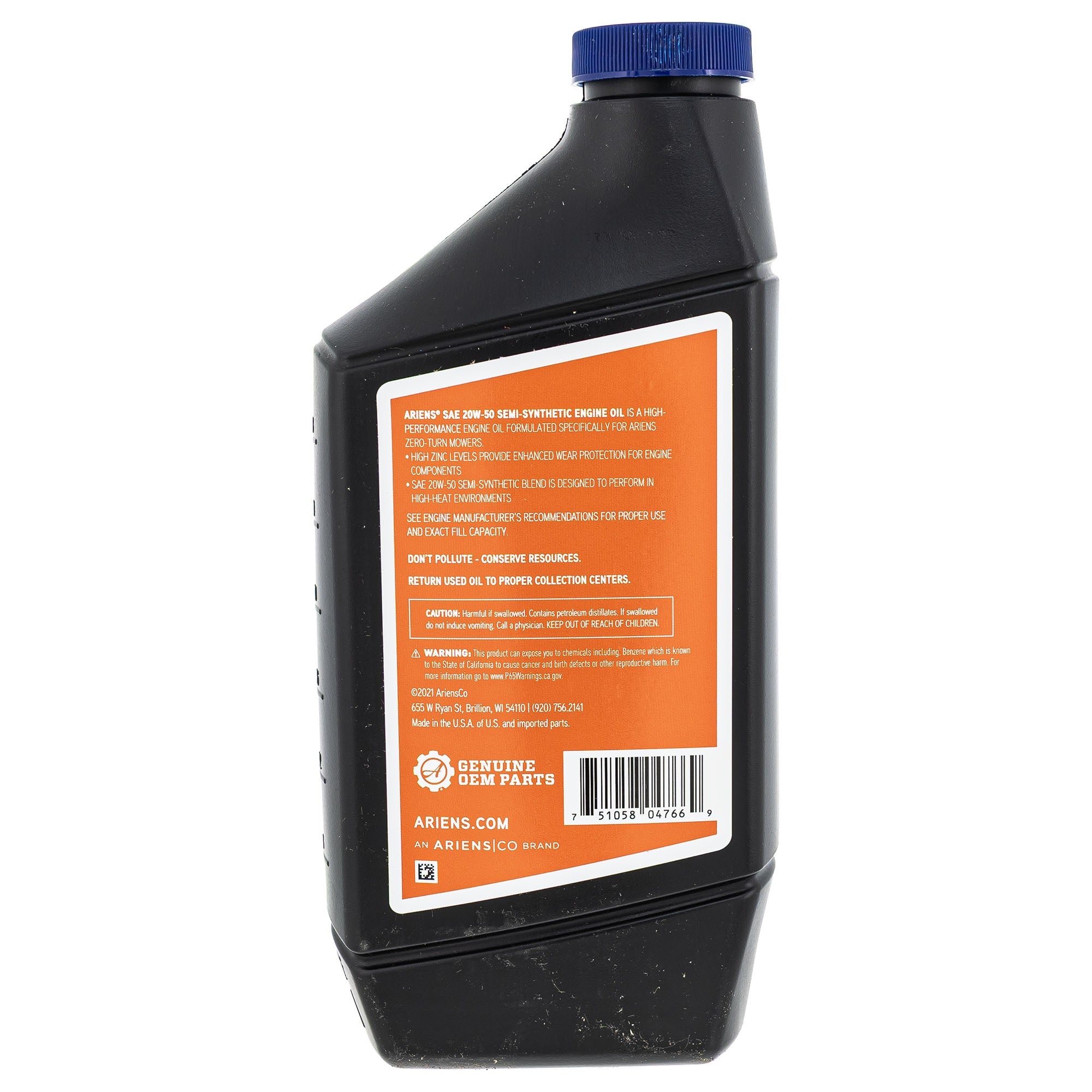 Ariens 70724600 Oil 20W50 Engine Blnd Zenith Limited Ikon-XD Ikon ikon 42 52 60