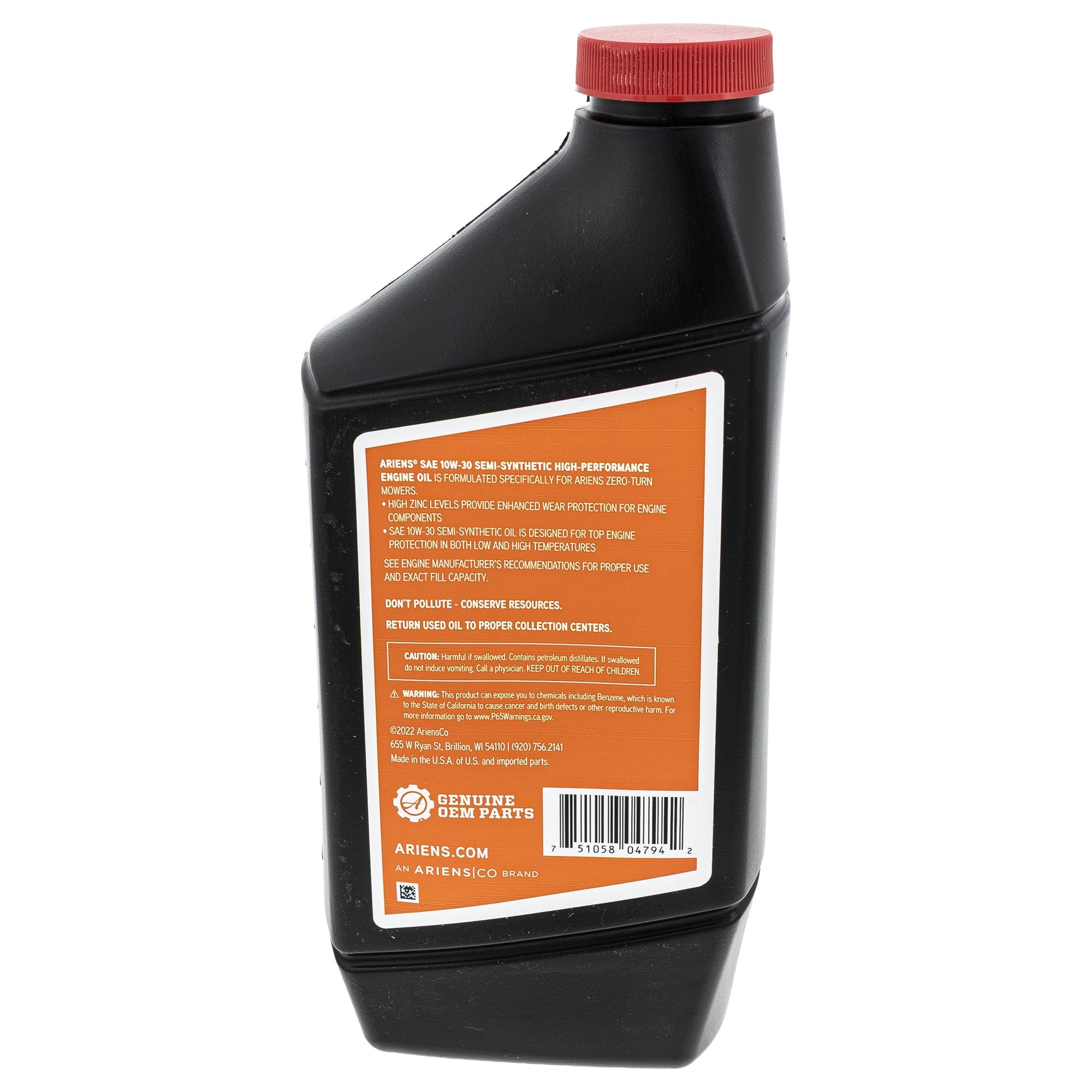 Ariens 70731400 OIL 32OZ BOTTLE 10W30