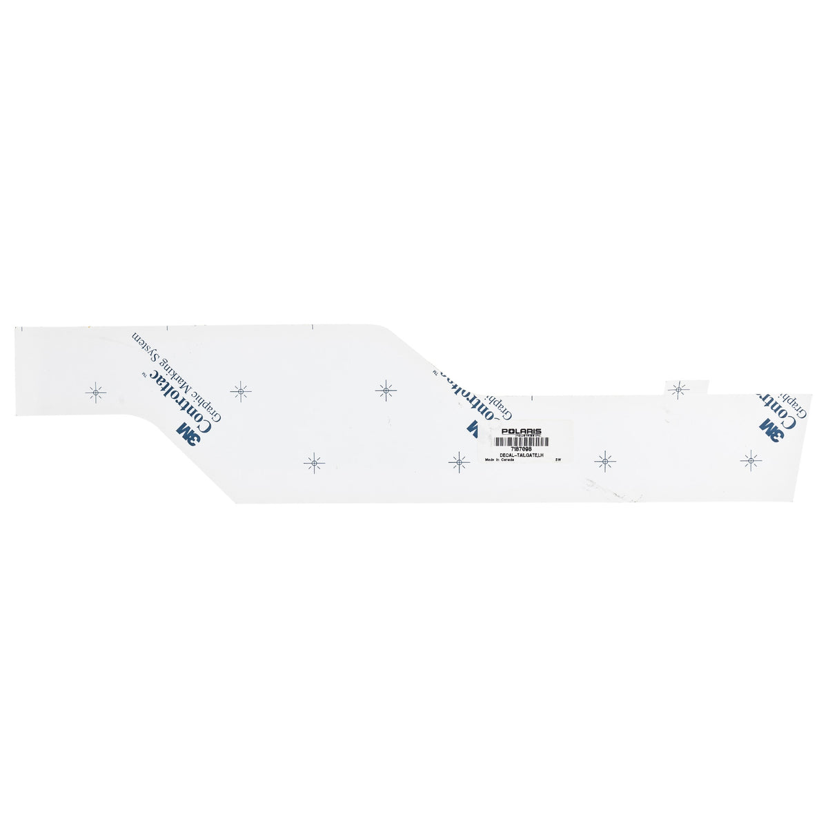Polaris Left Hand Tailgate Decal 7187098 1000 2018