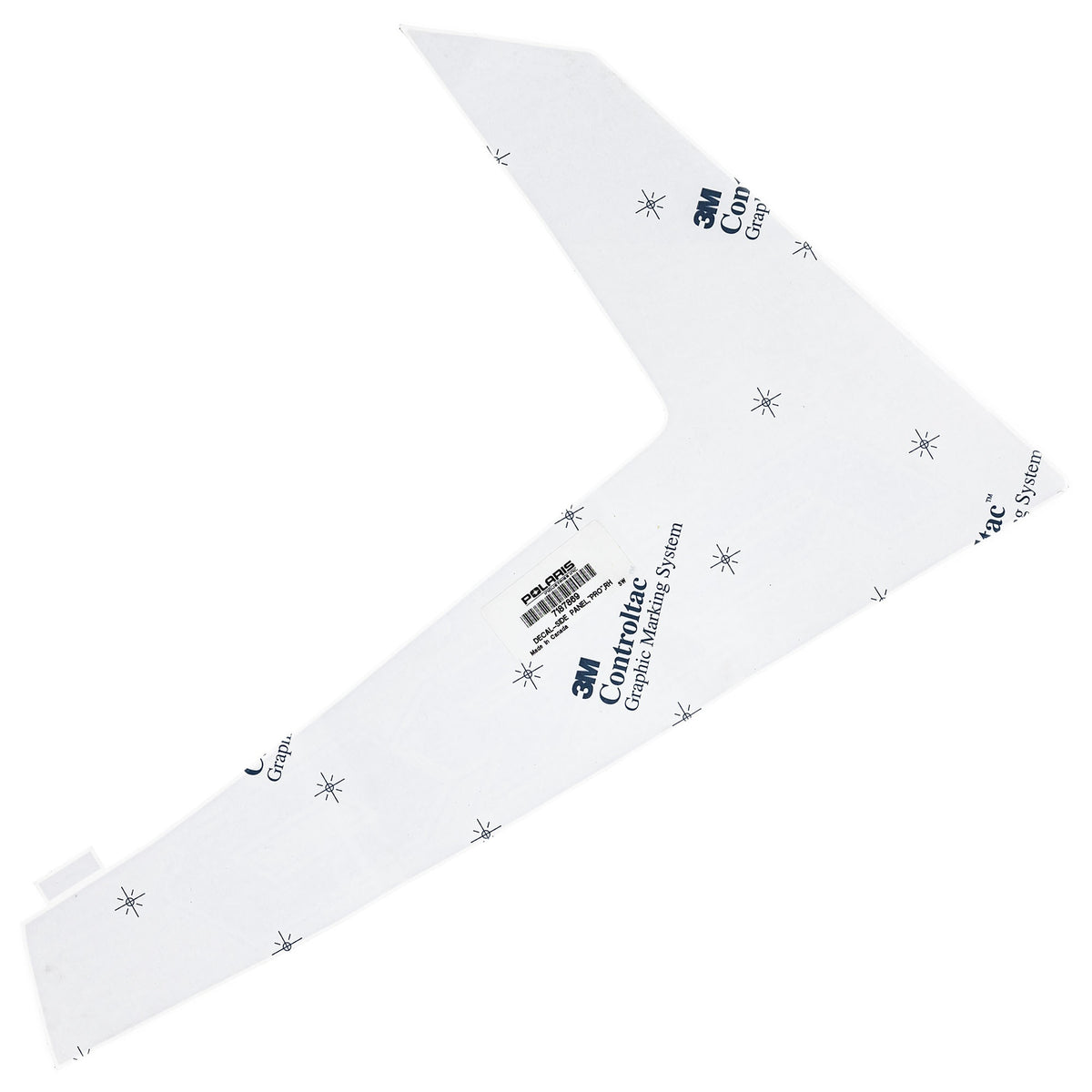 Polaris Right Hand "Pro" Side Panel Decal 7187869 alternate view