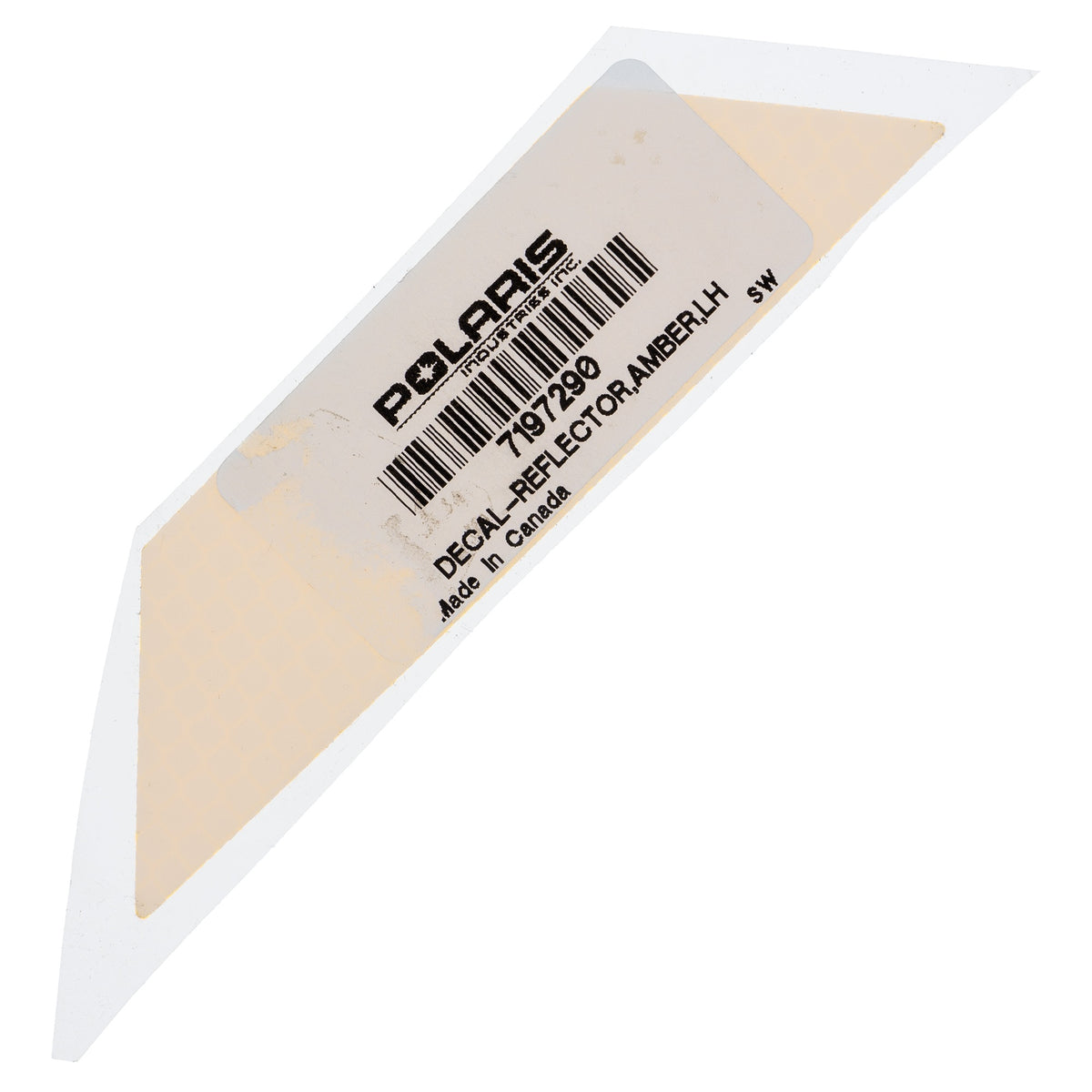 Polaris Amber Left Reflector Decal 7197290 alternate view