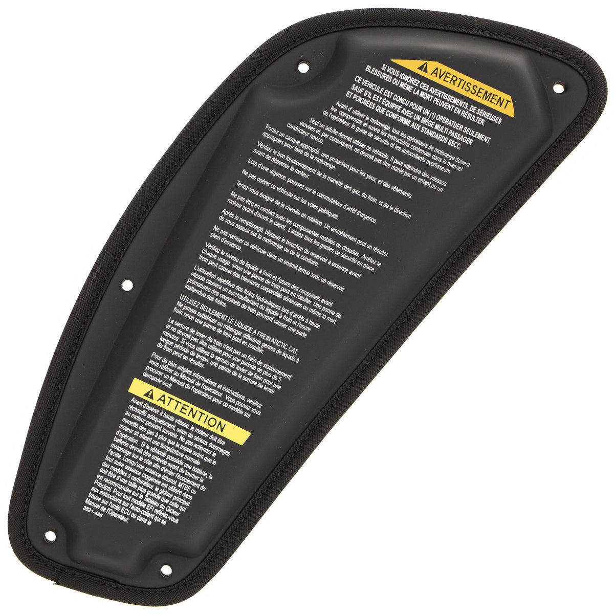 Arctic Cat Black Gen 2 Tank Pads 7639-774