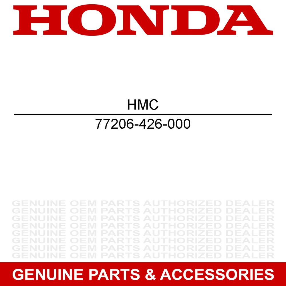 Honda Rubber Seat Setting 77206-426-000