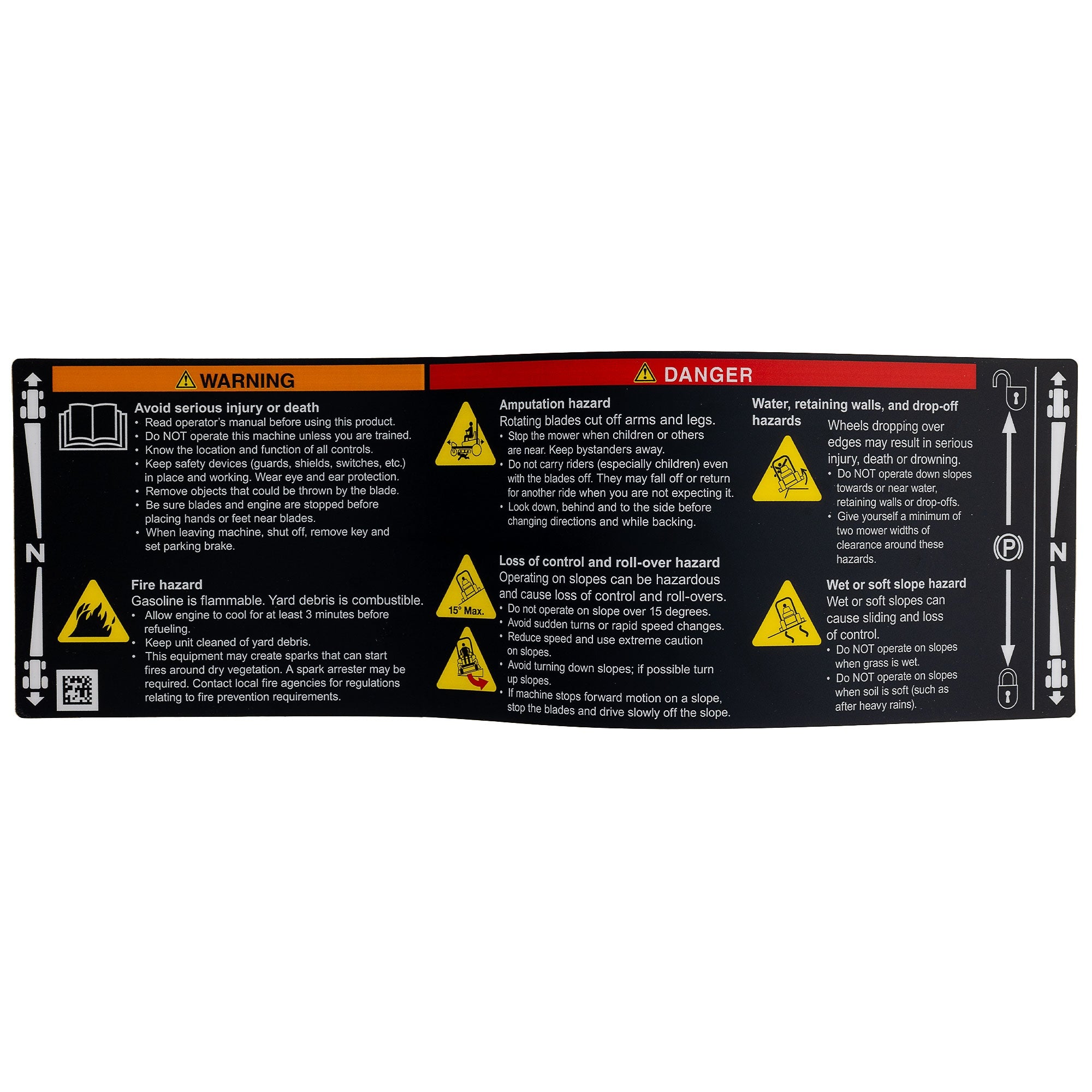 Ferris 84008252 Briggs & Stratton Warning/Safety Decal [ #84008252 ] ISX800