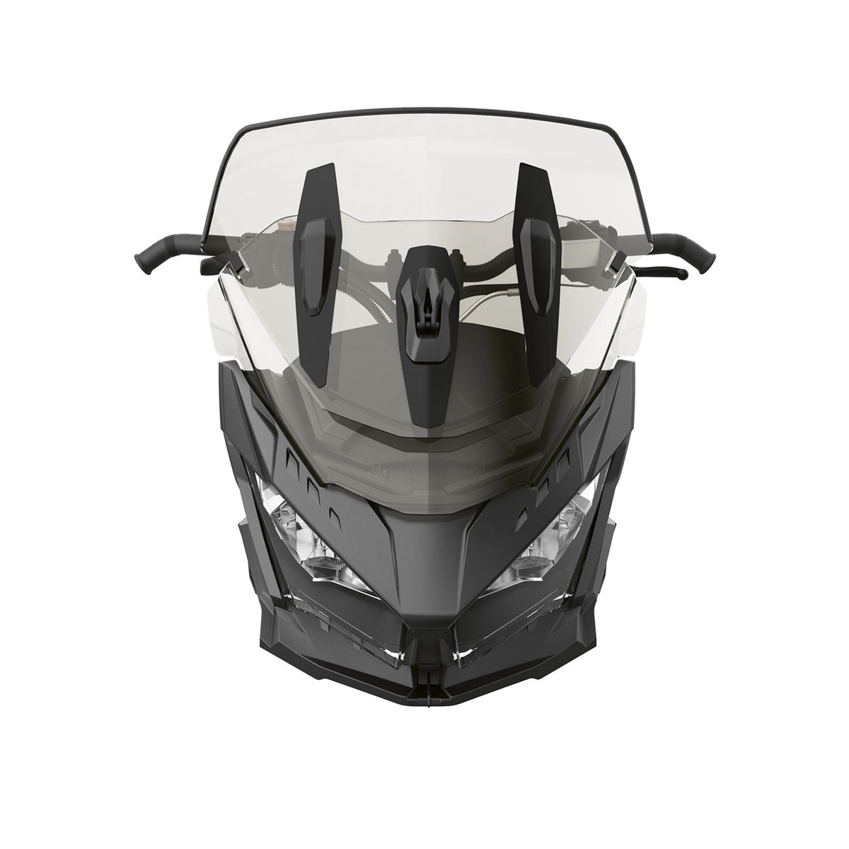 BRP Ski-Doo 860201820 Smoke Low/Medium Adjustable Windshield Renegade Tundra ACE