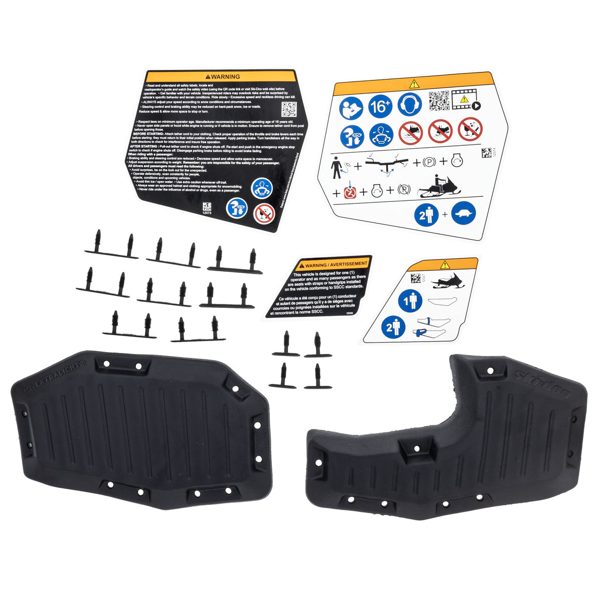 BRP Ski-Doo 860202702 Deep Snow Soft Knee Pads Summit Freeride 850 Turbo  SP