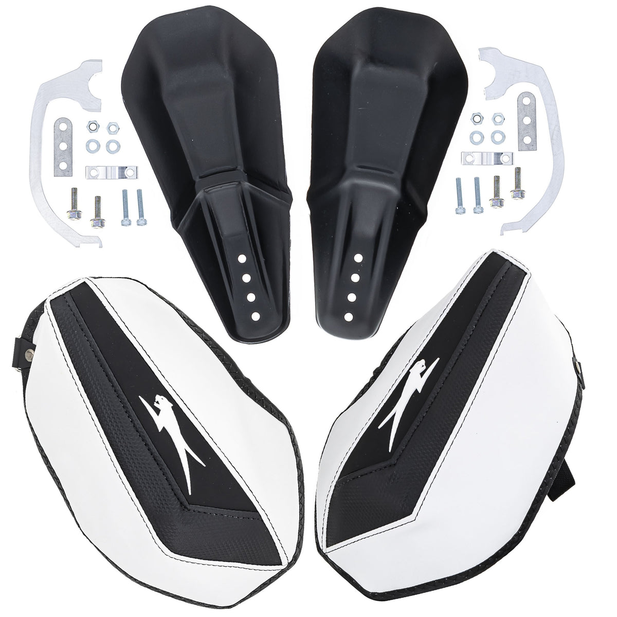 Arctic Cat 8639-468 White Flex Tec Handguards & Mounts 700 XC  Turbo 7639-397