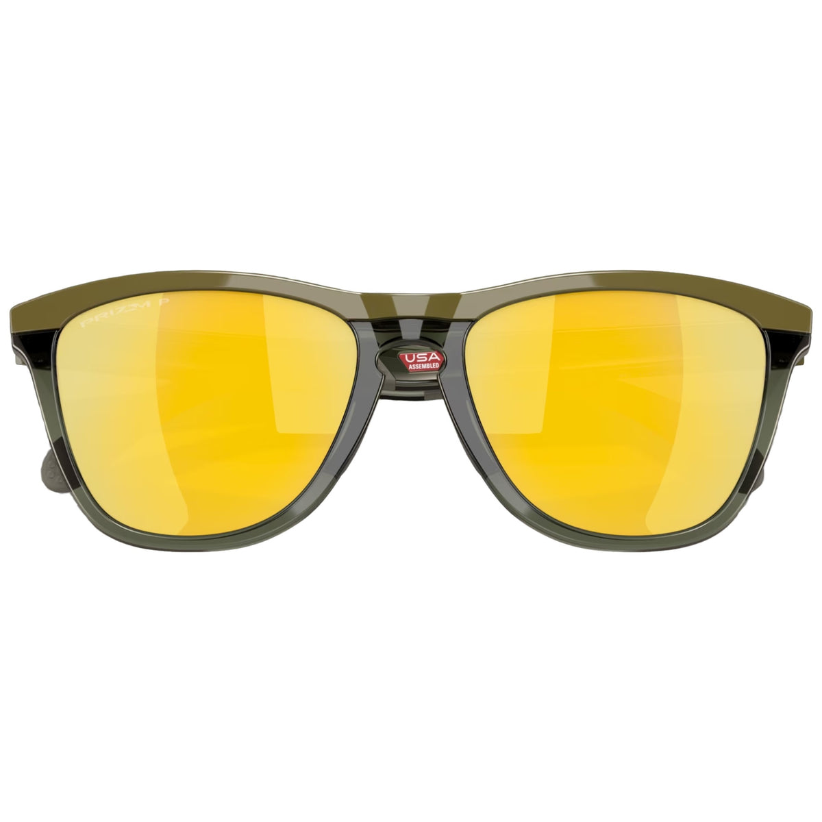 Oakley OO9284-0855 Frogskins Range Sunglasses Prizm 24k Polarized Lenses Dark Brush Frame