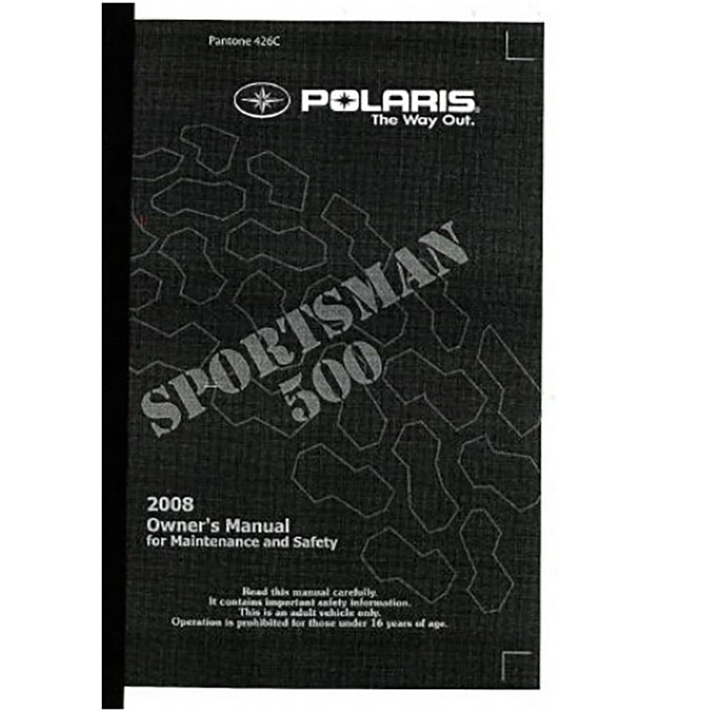 Polaris Owners Manual 9921161