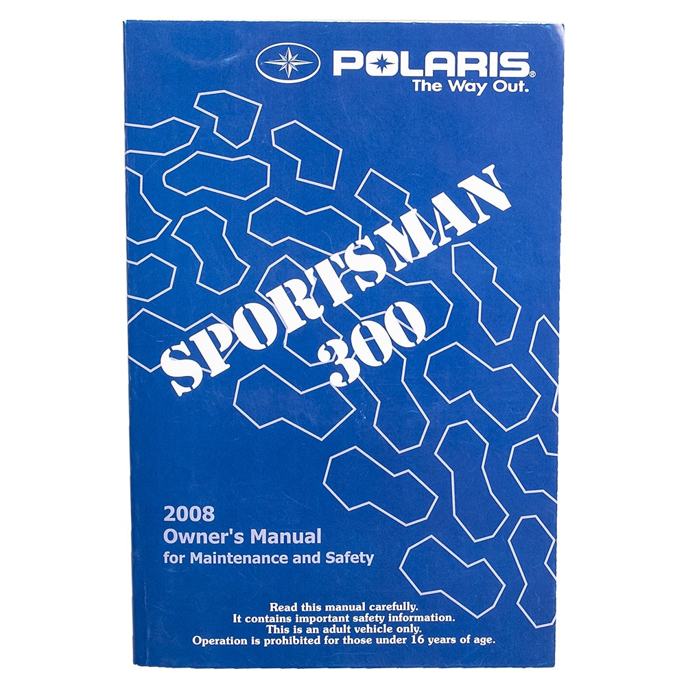 Polaris Owners Manual 2008 Sportsman 300 4X4 9921335