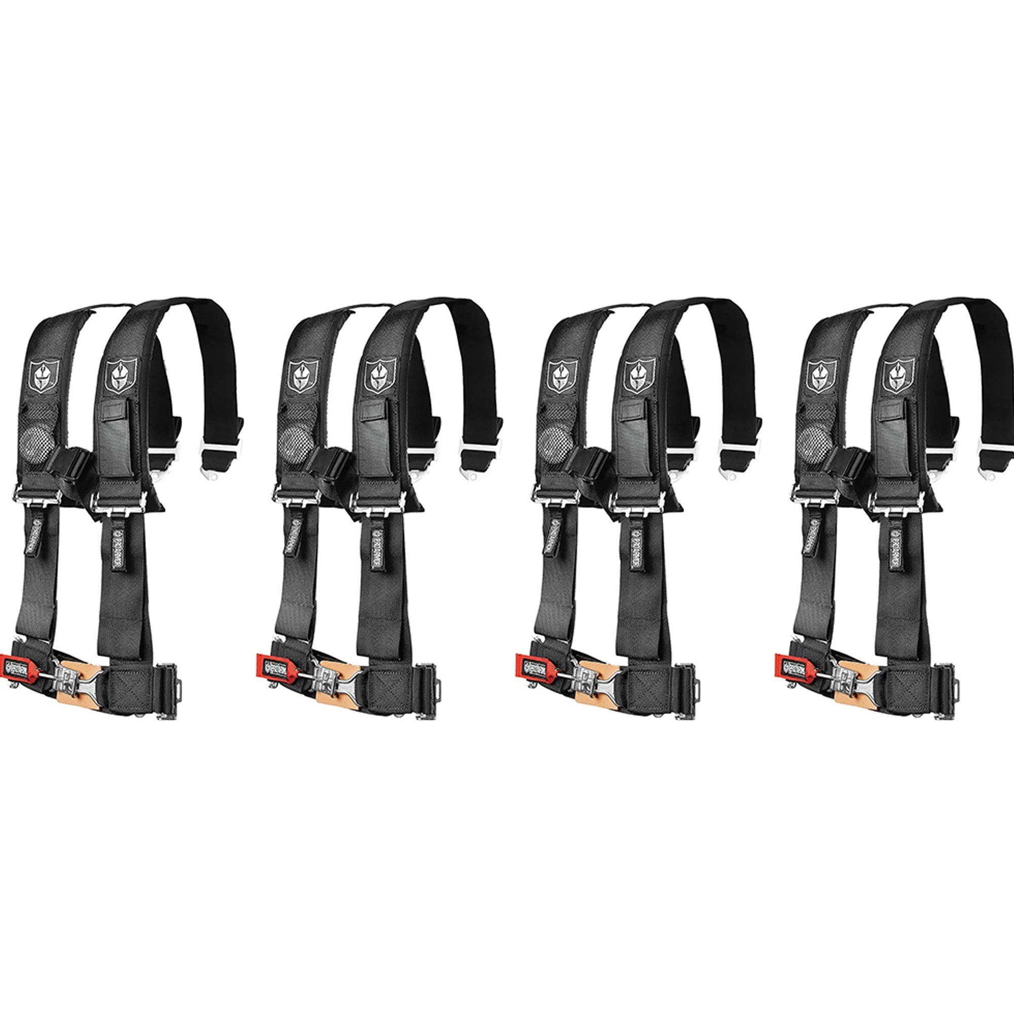 Pro Armor A114220 Black Seat Belt 4 Point 2" Harness 1000 900 570 800 (4-PACK)