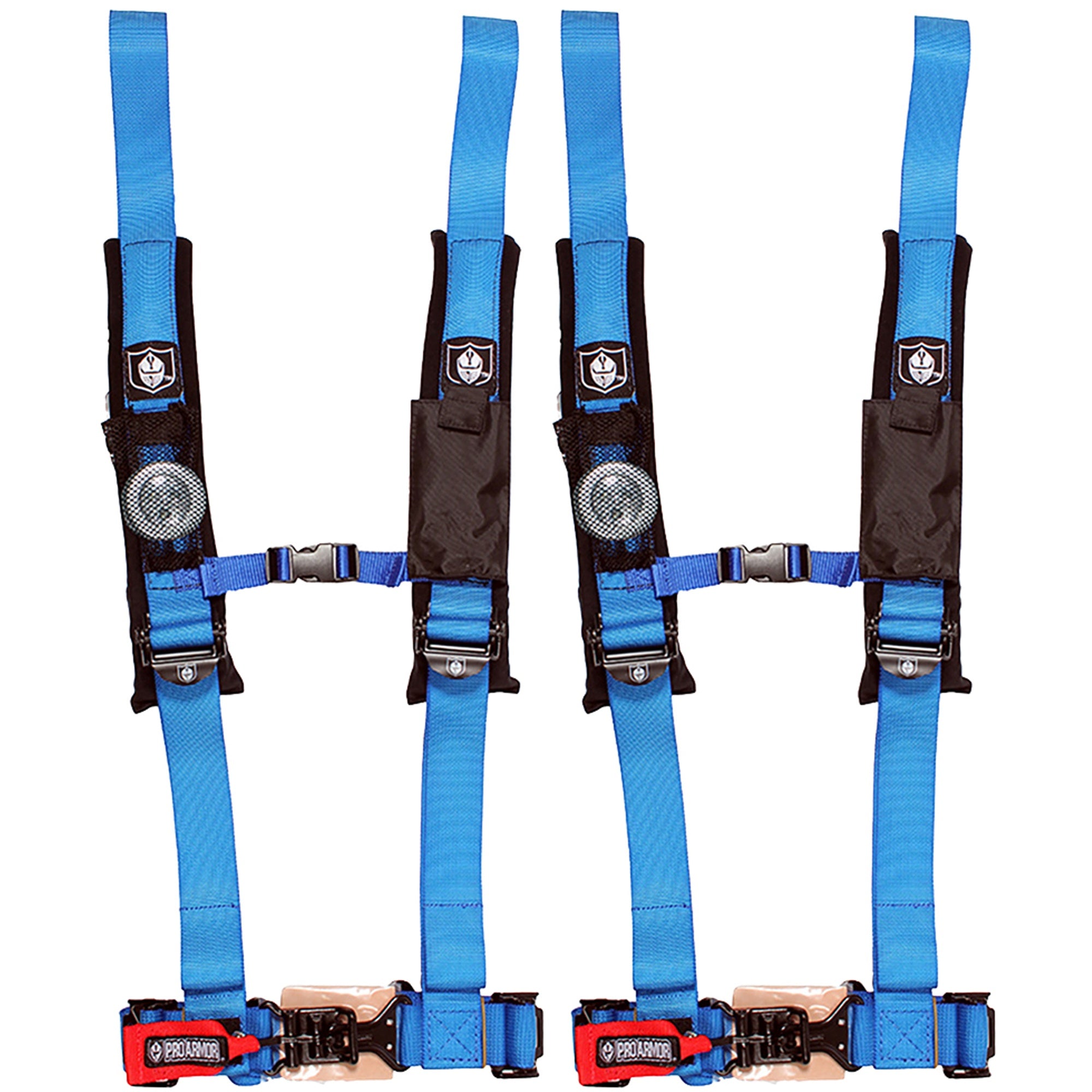 Pro Armor A114220VB Blue Seat Belt 4 Point 2" Harness 1000 900 570 800 (2-PACK)