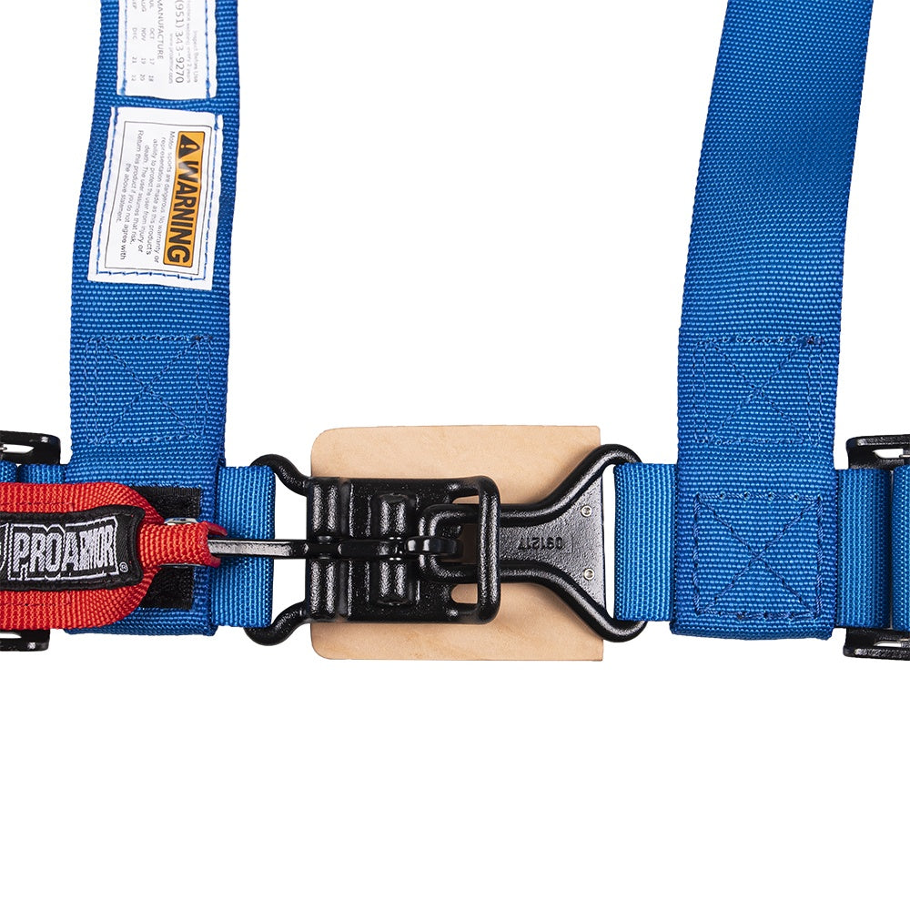 Pro Armor Blue Seat Belt 4 Point 2" Harness A114220VB