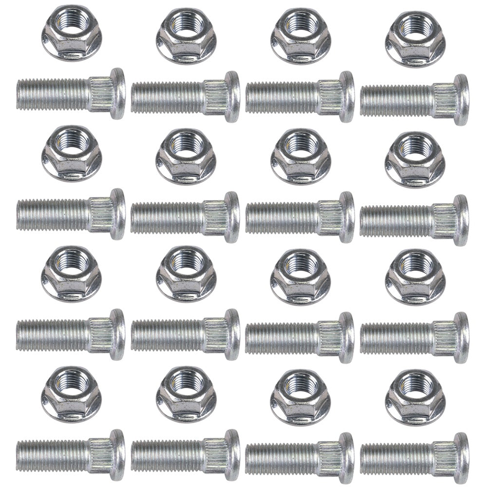 Polaris FK1000706 Front/Rear Wheel Lug Nut & Stud 16 Pack 1992-2013