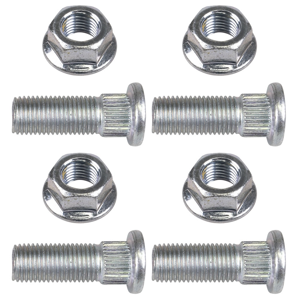 Polaris FK1000713 Front & Rear Wheel Lug Nut & Stud 4 Pack 1992-2013