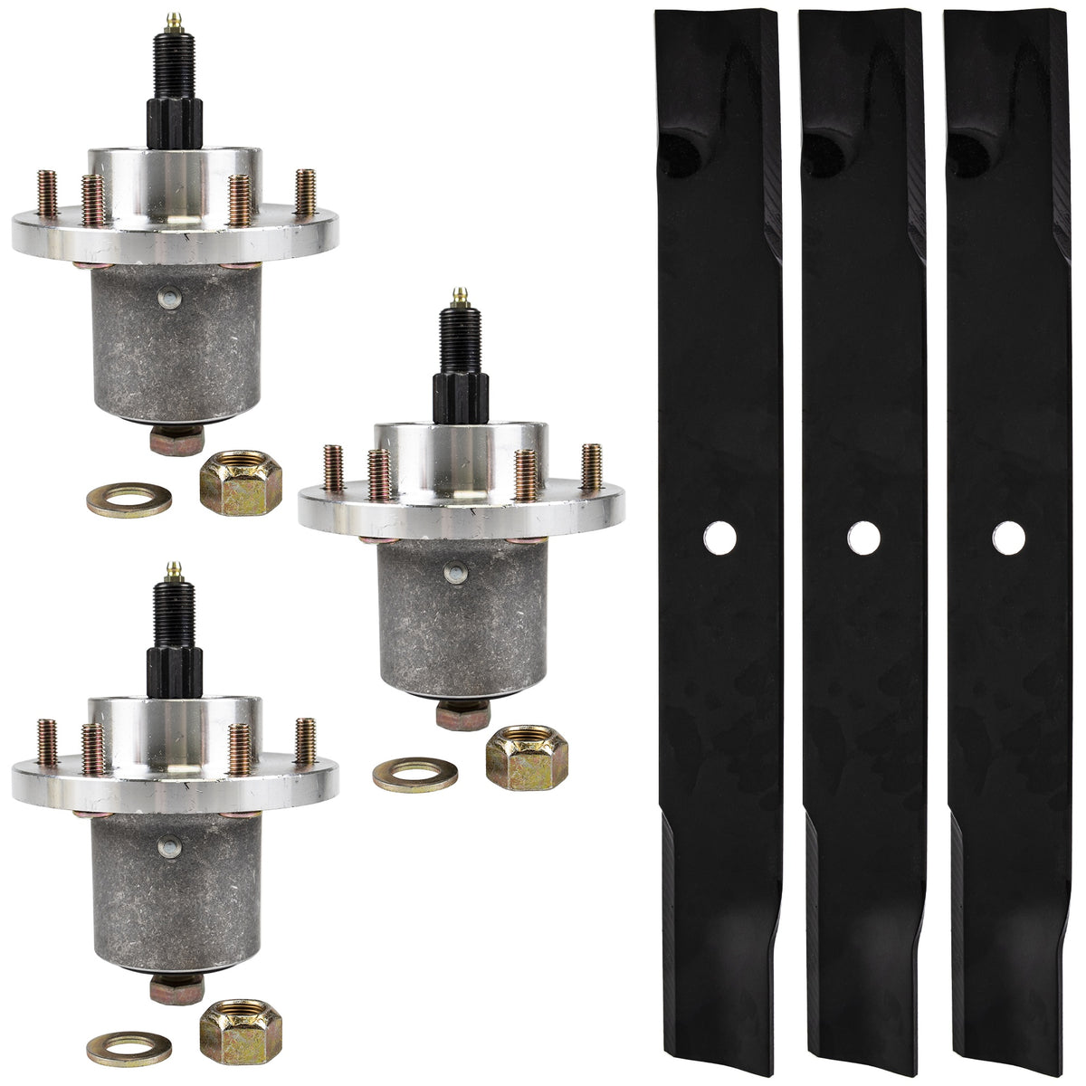 Ariens Gravely FK1008414 High-Lift Lawn Mower Blades & Spindles Kit