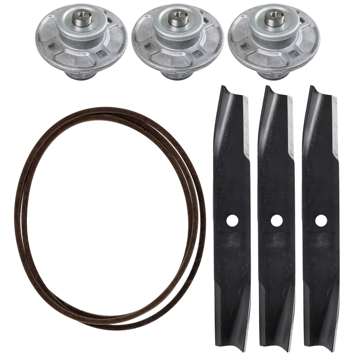 Ariens FK1008449 High-Lift Lawn Mower Blades Drive Belt & Spindles Kit