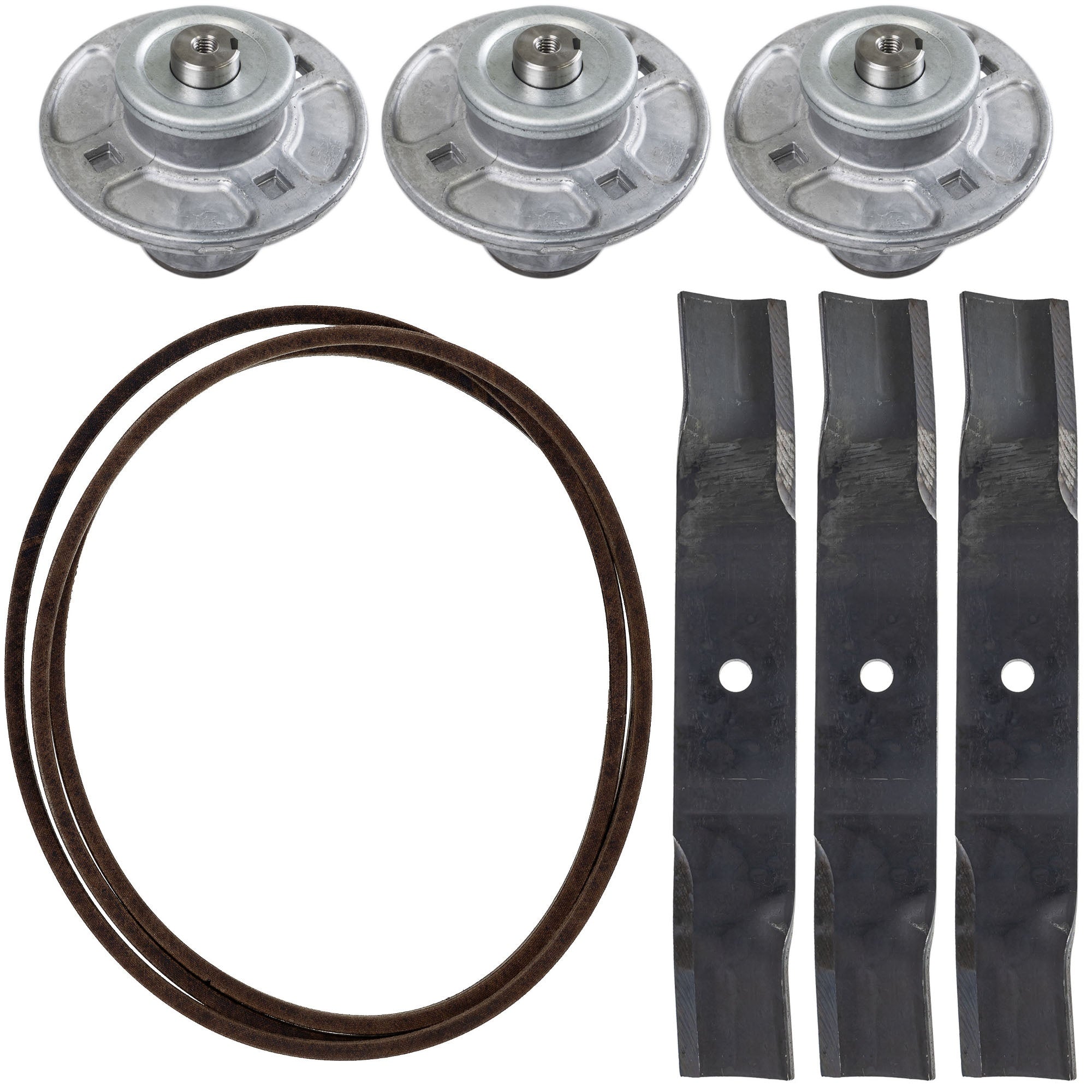 Ariens Gravely FK1008452 High-Lift Lawn Mower Blades Drive Belt & Spindles Kit