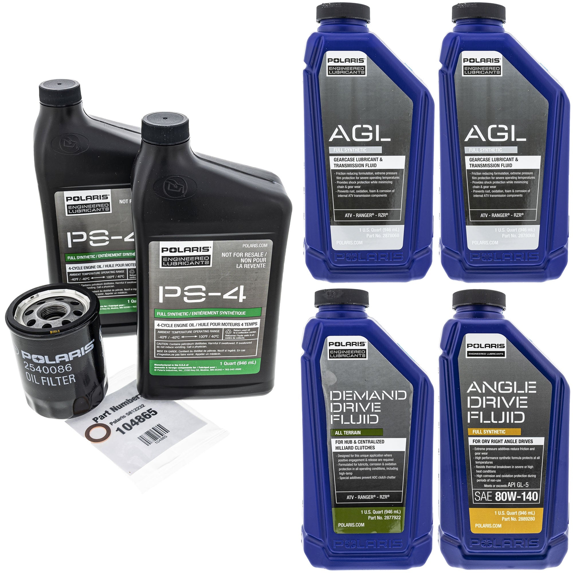 Polaris FKFSK20090 Full Service Kit RZR Ranger XC 800 700 XP  XC  S  Crew  4