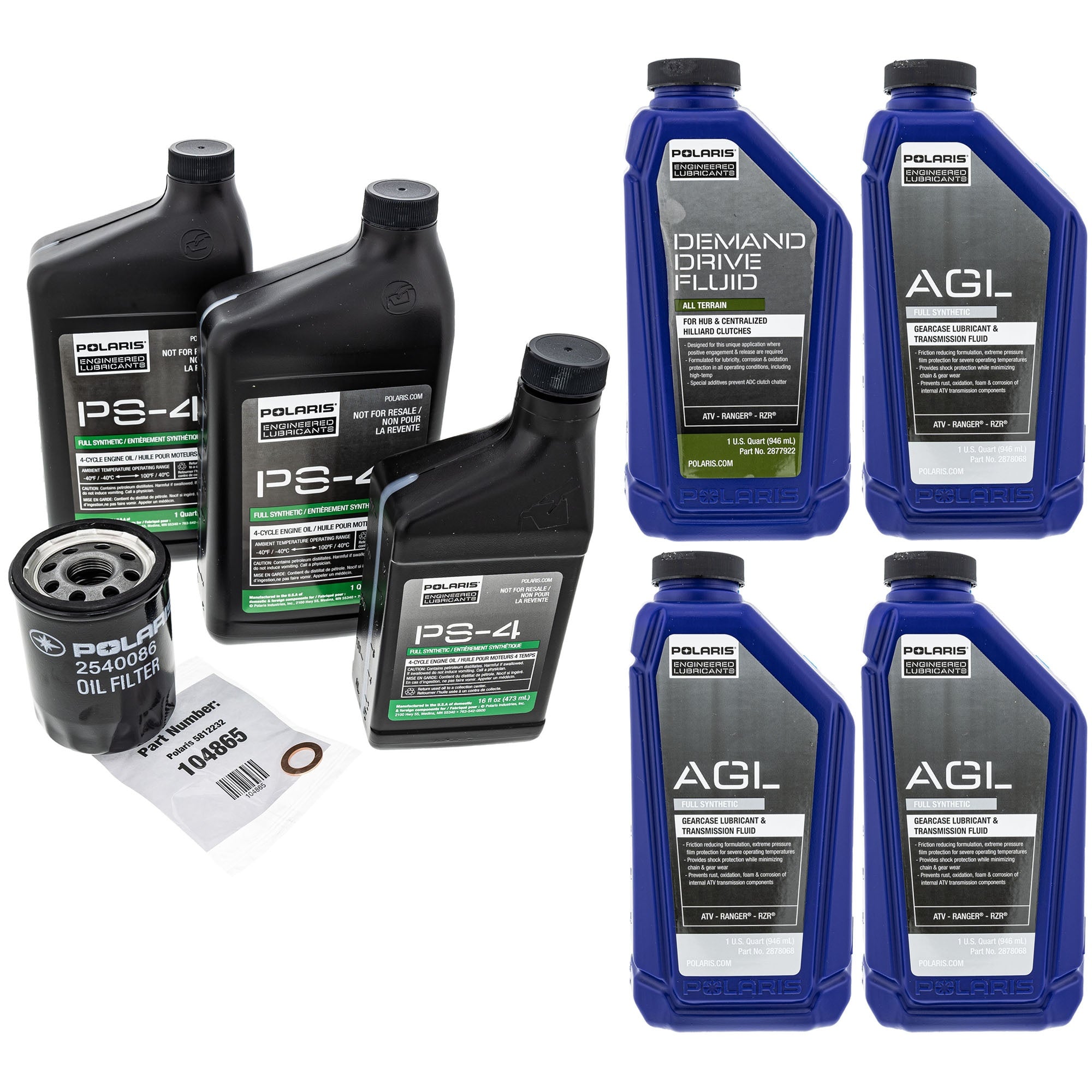 Polaris FKFSK20099 Full Service Kit RZR XC 1000 900 XC  S  4 2019-2022